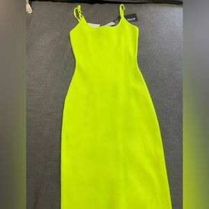 Hera Collection Yellow Sheath Midi Dress for Night Out